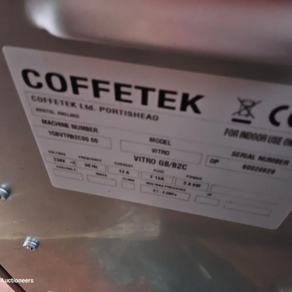 COFFEETEK VITRO BEAN TO CUP COFFE MACHINE 