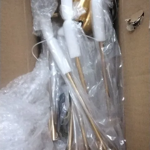 BOXED BRAUNSTE 8 LIGHT SPUTNIK CHANDELIER IN GOLD