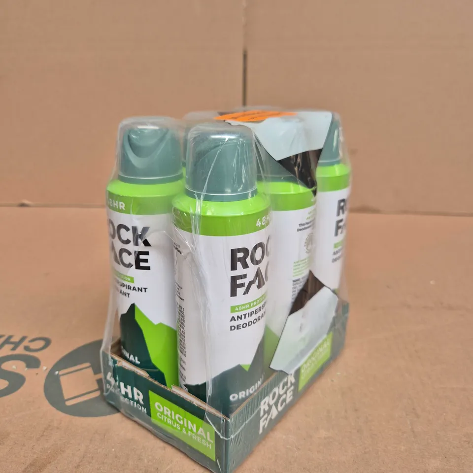 ROCK FACE ANTIPERSPIRANT DEODORANT ORIGINAL CITRUS & REFRESH – PACK OF 6