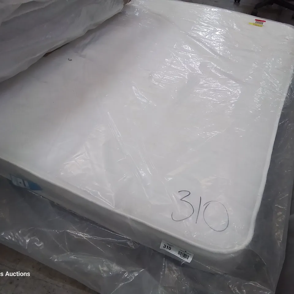 QUALITY BAGGED 4'6" DOUBLE CAIRO MEMORY FOAM OPEN COIL MATTRESS 