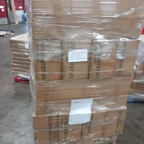 PALLET OF PEAKE WHITE MARBLE AND CHROME DINING TABLE PARTS