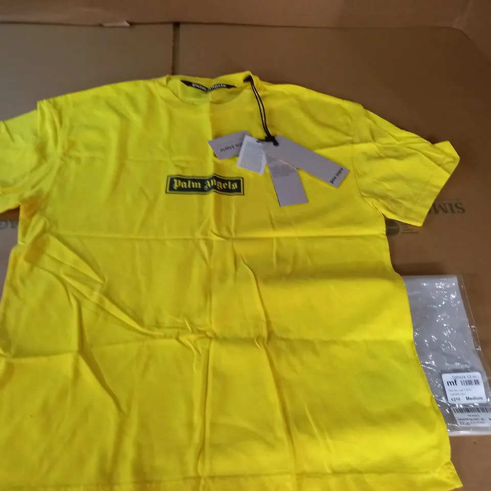 PALM ANGELS YELLOW T-SHIRT - MED