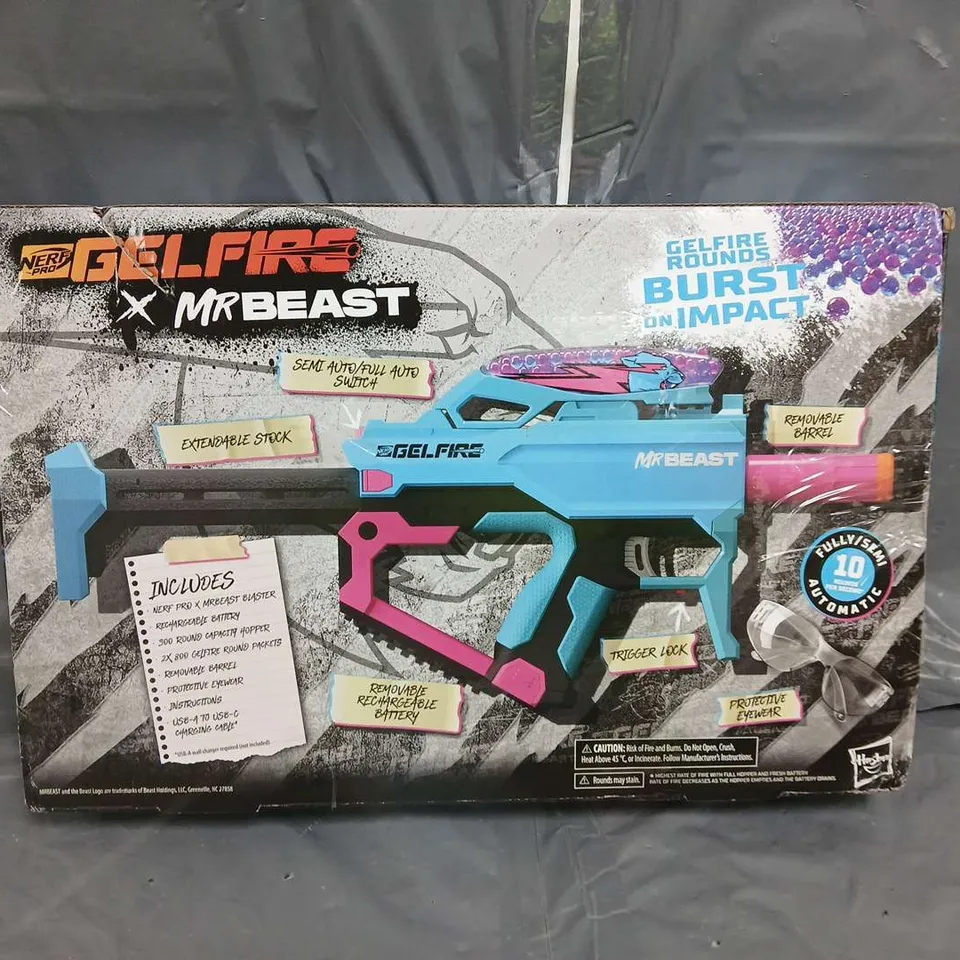 BOXED NERF PRO GELFIRE MRBEAST RRP £65.99