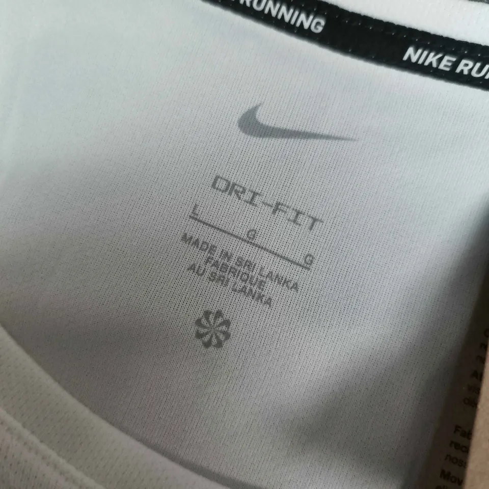 NIKE RUNNING MENS TANK IN WHITE - LARGE
