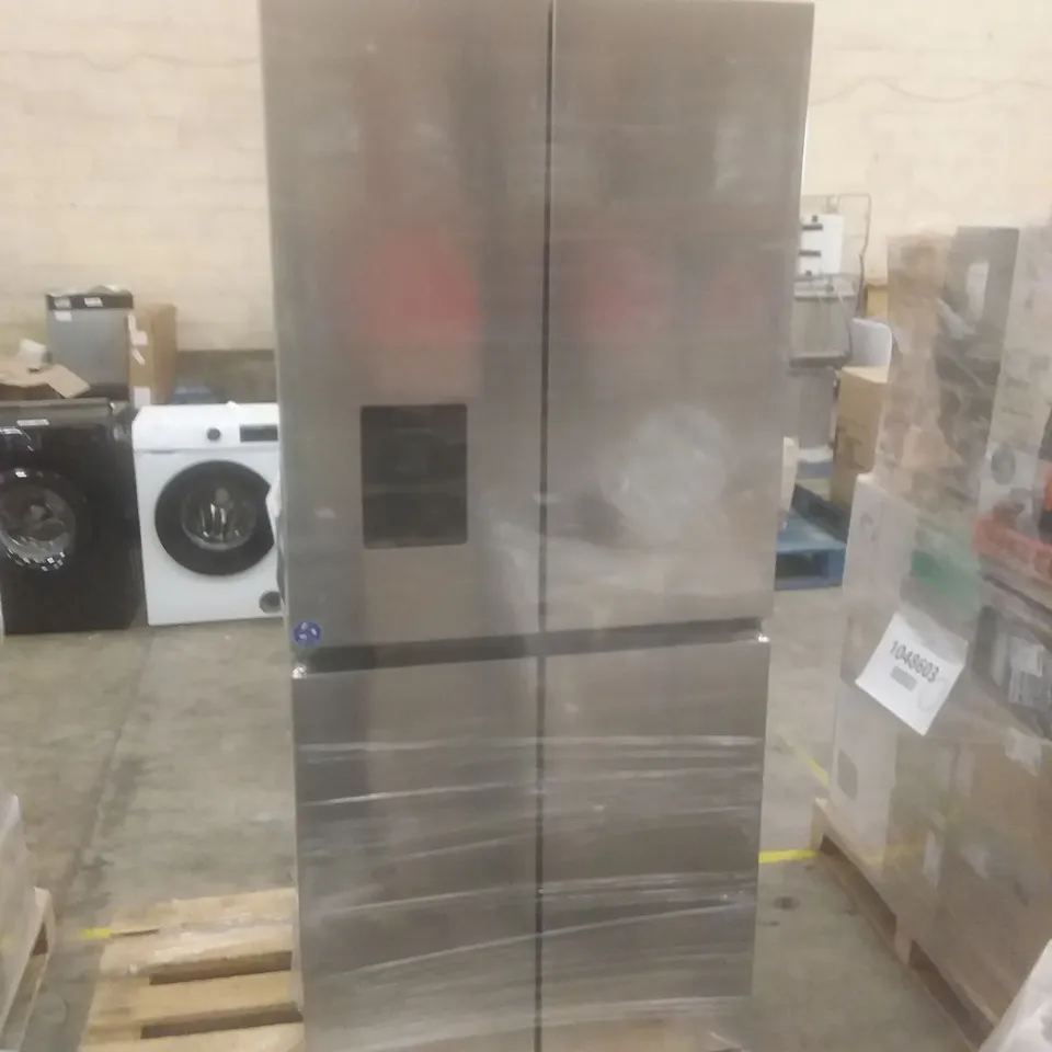HISENSE RQ560N4WCF FREESTANDING AMERICAN FRIDGE FREEZER CROSS DOOR, NO FROST, 454 LITERS, STAINLESS STEEL - UNPROCESSED RAW RETURNS