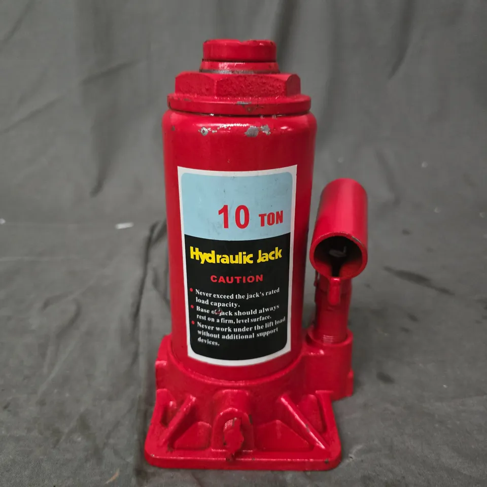 10 TON HYDRAULIC BOTTLE JACK – RED