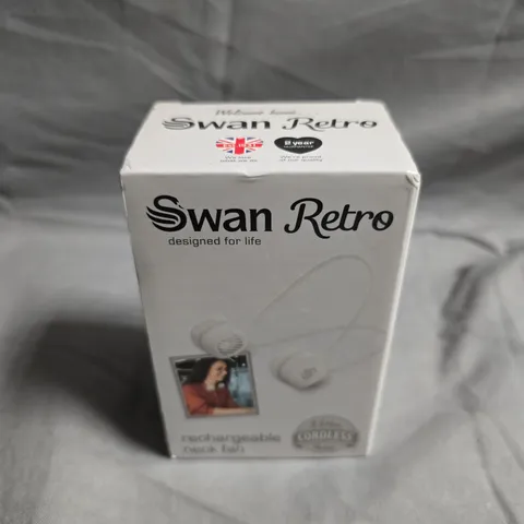 SEALED SWAN RETRO RECHARGEABLE NECK FAN