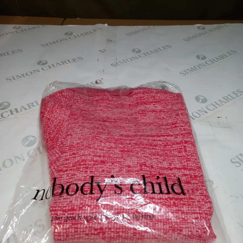 BAGGED NOBODYS CHILD COLLAR AND SCOOP NECK TRIM TOP SIZE 10