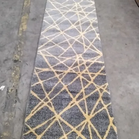 PACO HOME PATTERN AREA RUG - COLOUR: GREY // SIZE: 80 X 300cm