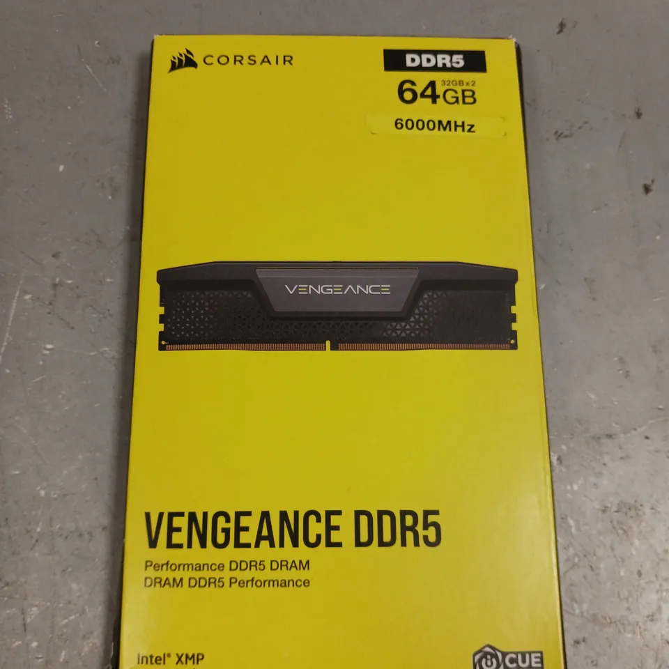 BOXED CORSAIR VENGEANCE DDR5 DRAM - 2 X 32GB