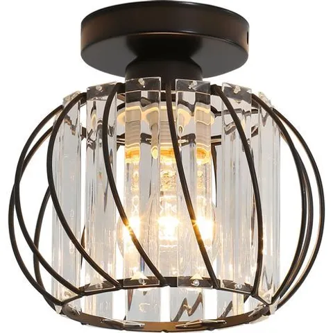 GOECO MODERN CRYSTAL CEILING LIGHT - BLACK