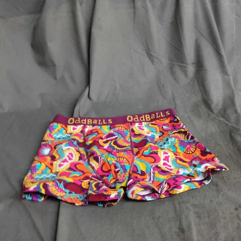 ODDBALLS UNDERWEAR – MEN'S BOXERS, MULTICOLOURED PRINT, SIZE L