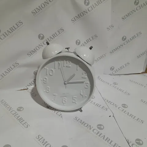 WHITE ALARM CLOCK