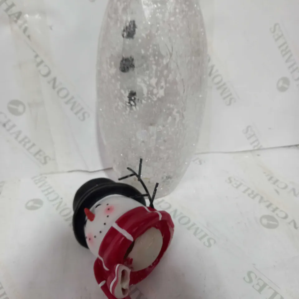 FESTIVE PRE-LIT LARGE GLASS CHRISTMAS CHARACTER