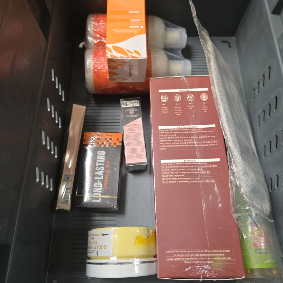APPROXIMATEY 20 ASSORTED HEALTH AND BEAUTY PRODUCTS TO INCLUDE - ORIGINAL SOURCE SHOWER GEL - ELF LIP BALM DUO - FANOLA NUTRI CARE SHAMPOO - ETC