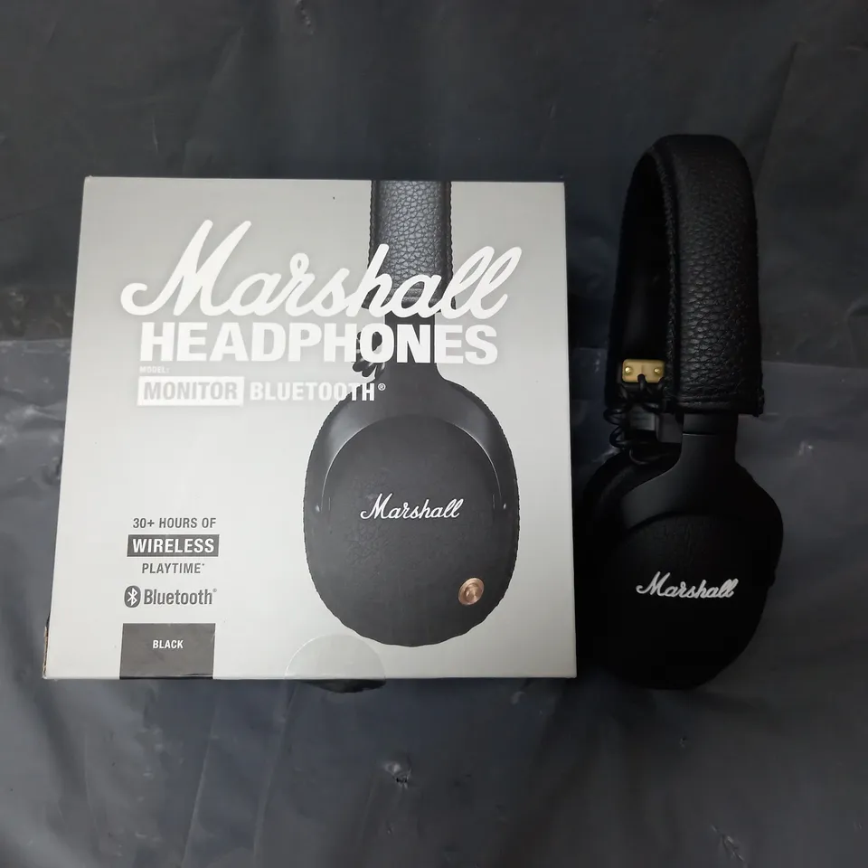 BOXED MARSHALL HEADPHONES MONITOR BLUETOOTH IN BLACK