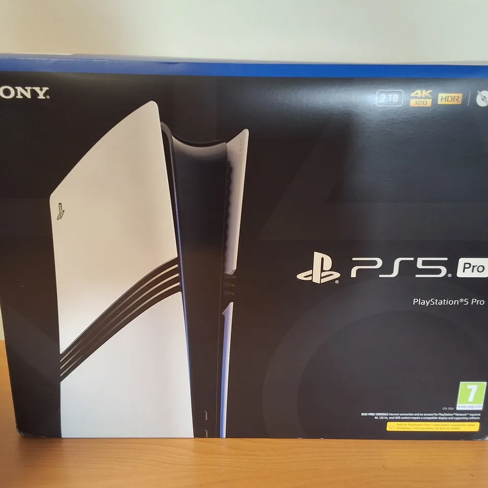 BOXED SONY PLAYSTATION 5 PRO 2TB DISC-FREE CONSOLE - CFI-7121