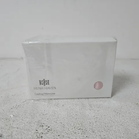 APPROXIMATELY 60 BOXED HUSH HAVEN COOLING PILLOWCASES IN PINK COLOUR