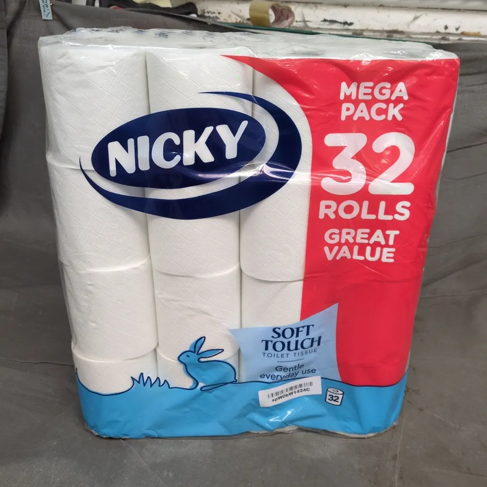 NICKY TOILET TISSUE – MEGA PACK, 32 ROLLS