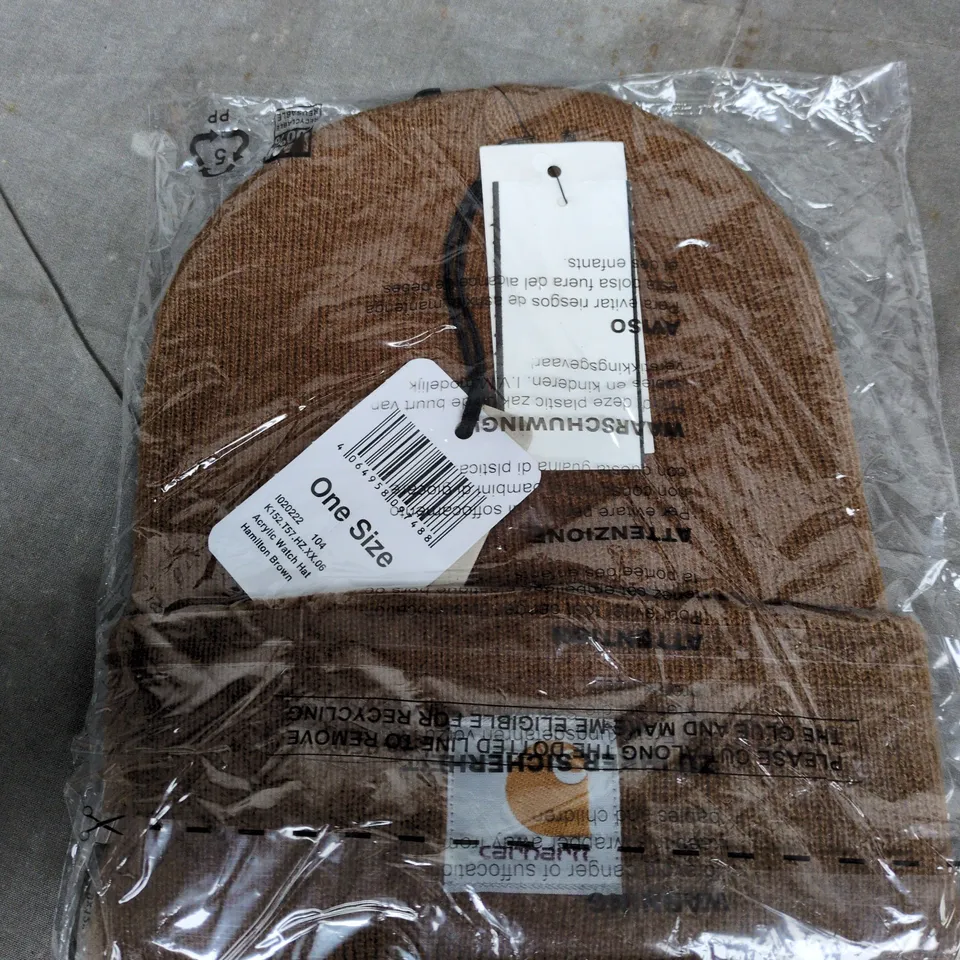 CARHARTT HAMILTON BROWN ACRYLIC WATCH HAT – ONE SIZE
