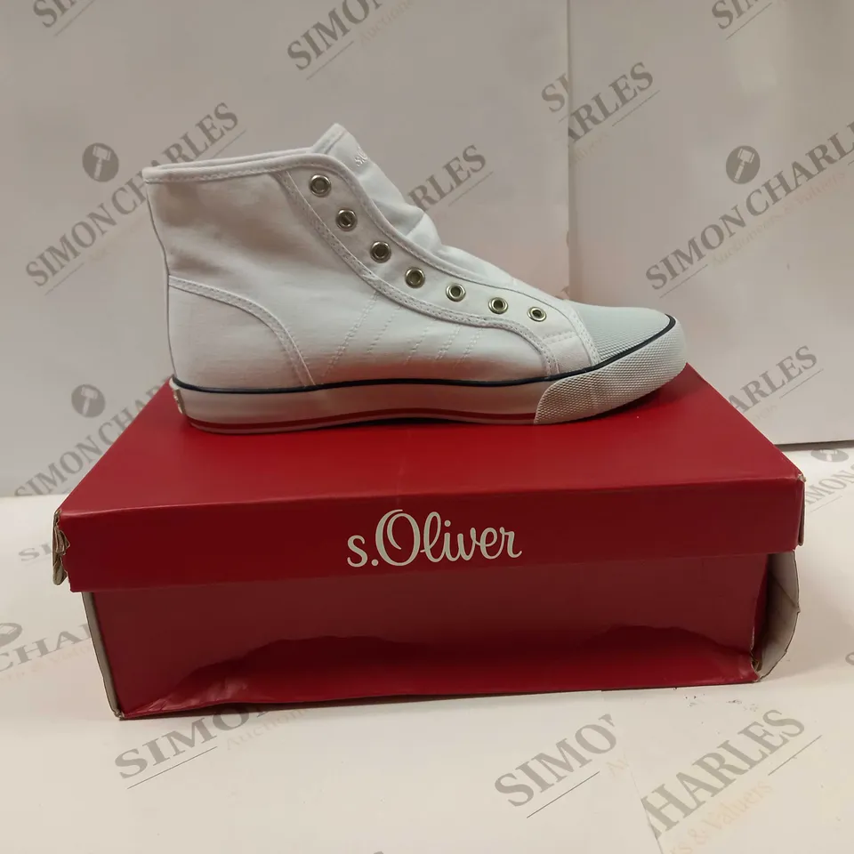 BOXED PAIR OF PAVERS S OLIVER HIGH TOP ANKLE SHOES UK SIZE 6.5