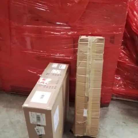 PALLET OF ASSORTED HOUSEHOLD GOODS AND PRODUCTS TO INCLUDE;SHELVES,CEILING LIGHT WITH LIGHT