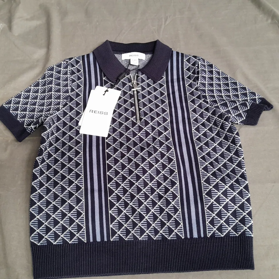 REISS KIDS COLLARED TOP IN BLUE - 5/6 YRS