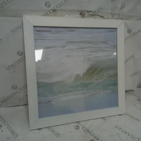 MARMONT HILL 'THE POWER OF SEA' BY SHARON KALSTEK FRAMED PHOTOGRAPHIC PRINT 51X51CM