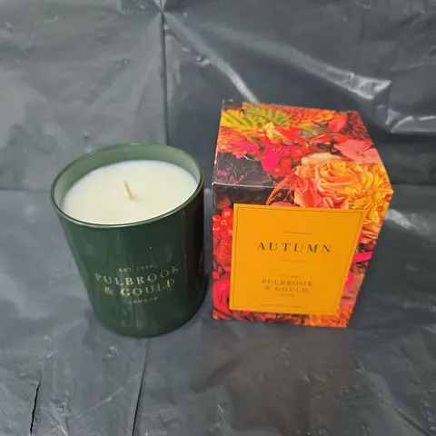 BOXED AUTUMN PULBROOK & GOULD SCENTED CANDLE