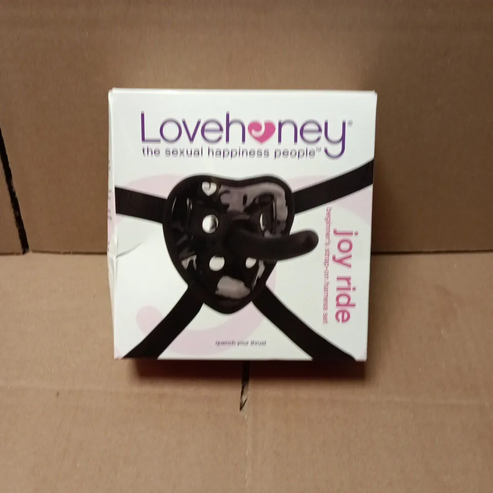 SEALED LOVEHONEY JOY RIDE BEGINNERS STRAP ON HARNESS SET