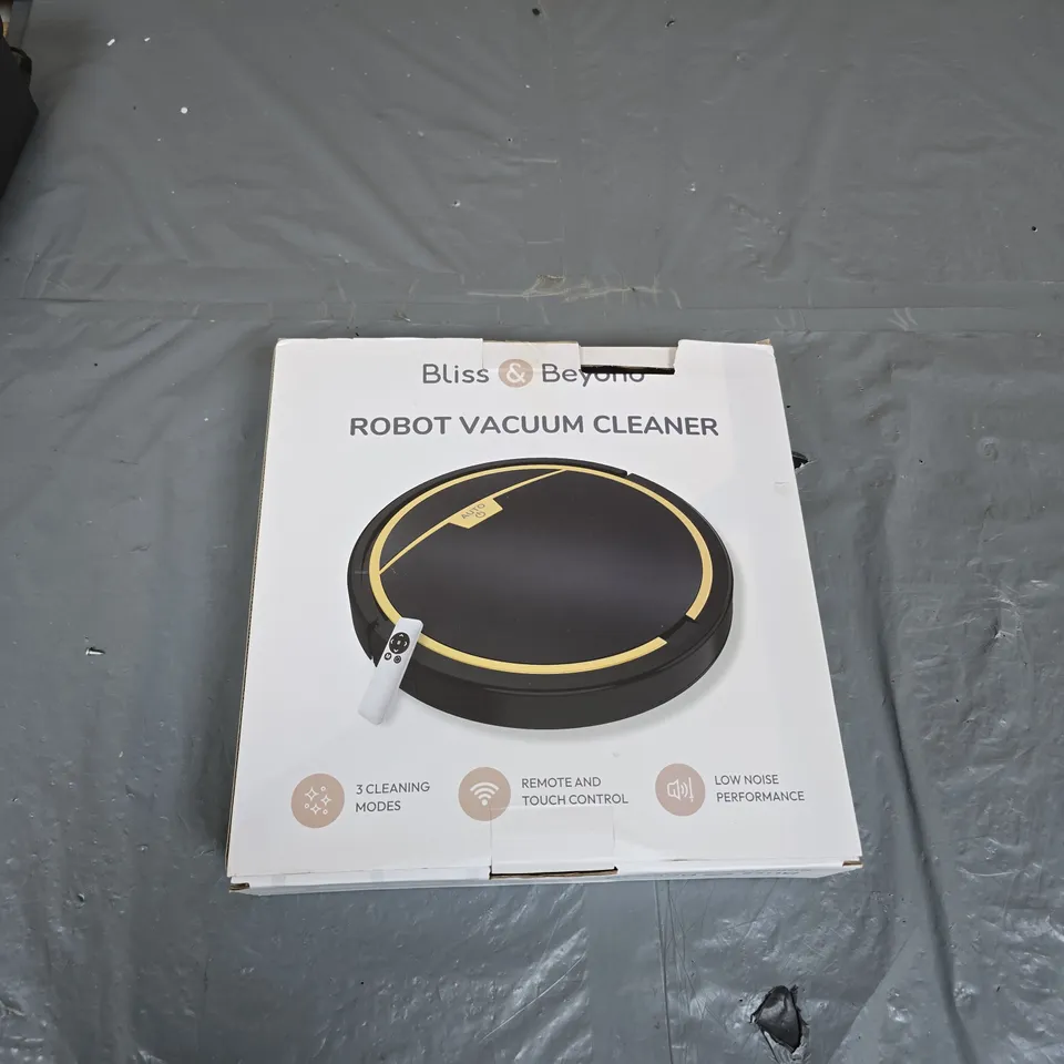 BLISS & BEYOND ROBOT VACUUM CLEANER – BOXED