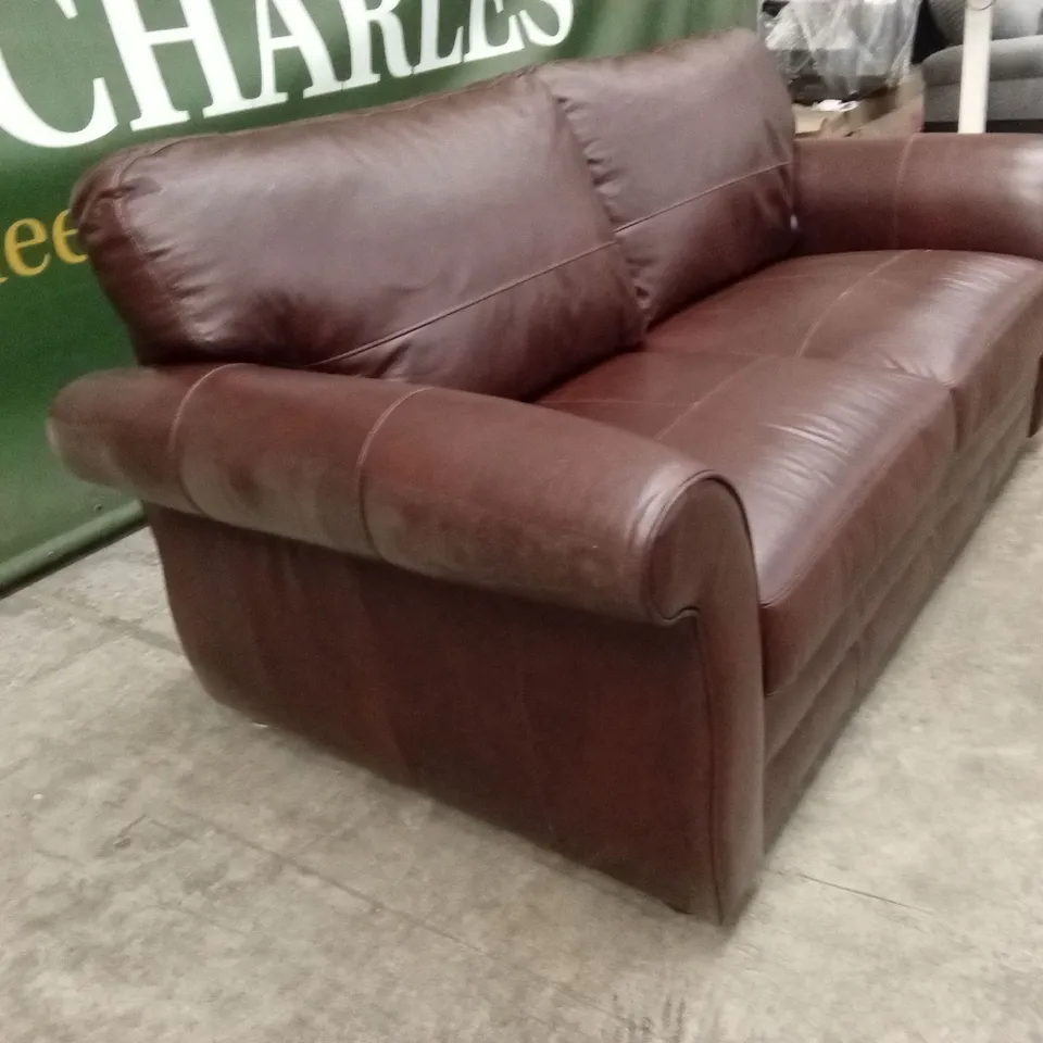 VANTAGE ITALIAN LEATHER 3 SEATER SOFA RRP £1199