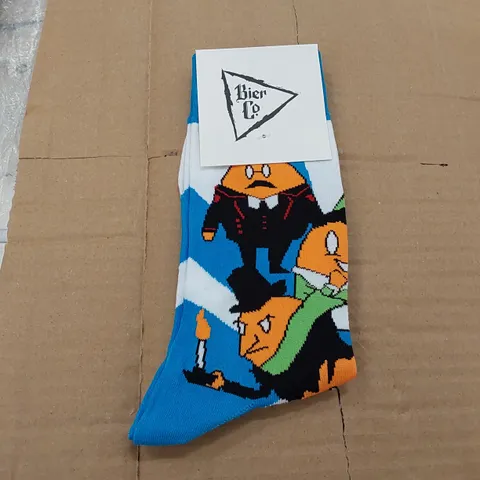 BOX OF BRAND NEW BIER CO SOCKS // APPROXIMATELY 360 PAIRS (1 BOX)