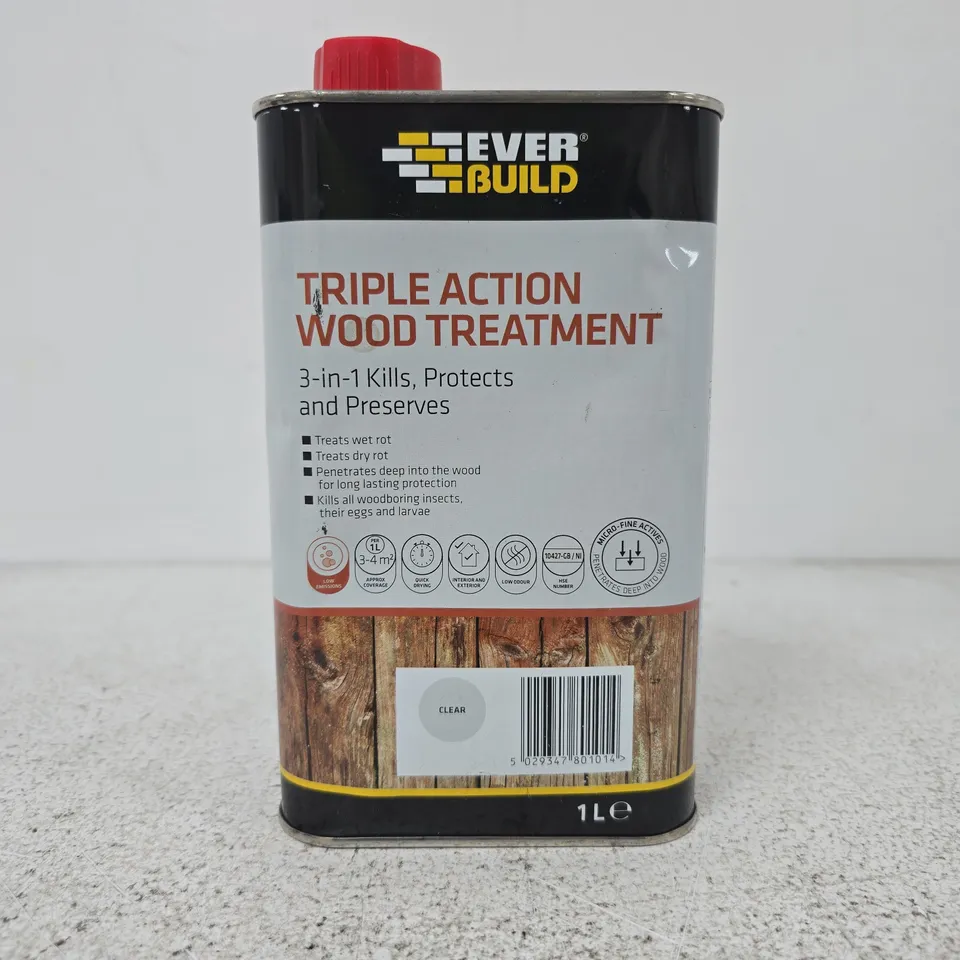 EVERBUILD TRIPLE ACTION WOOD TREATMENT 1L (3-IN-1) – WOOD PRESERVATIVE