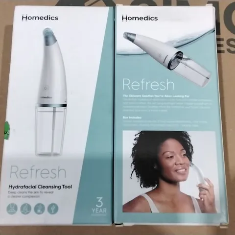 LOT OF APPROXIMATELY 30 BOXED HOMEDICS REFRESH HYDRAFACIAL CLEANSING TOOLS