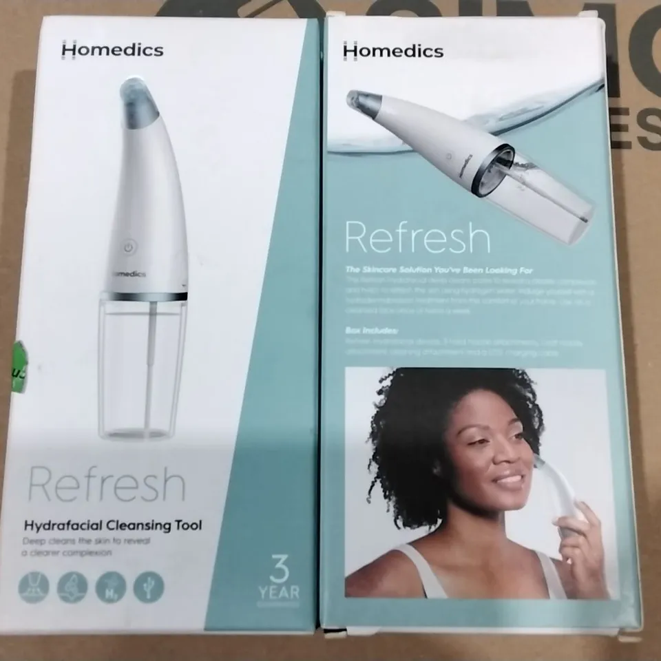 LOT OF APPROXIMATELY 30 BOXED HOMEDICS REFRESH HYDRAFACIAL CLEANSING TOOLS