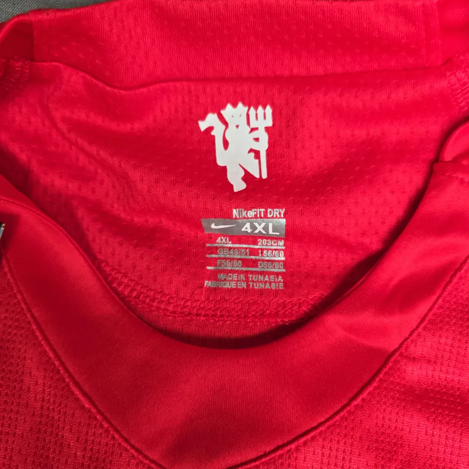 MANCHESTER UNITED FOOTBALL SHIRT – RED, 2008 FINAL MOSCOW, SIZE 4XL, NIKE (#7 RONALDO)