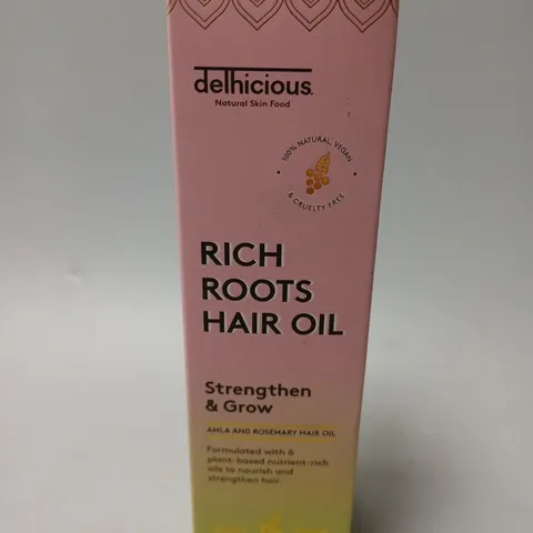 BOXED DELHICIOUS RICH ROOTS AMLA & ROSEMARY HAIR OIL 100ML