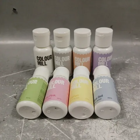COLOUR MILL 8X20ML OIL BLEND FOOD COLOURING IN ASSORTED COLOURS