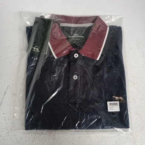 BAGGED RODD & GUNN NEW LYNN SF POLO IN ECLIPSE - LARGE