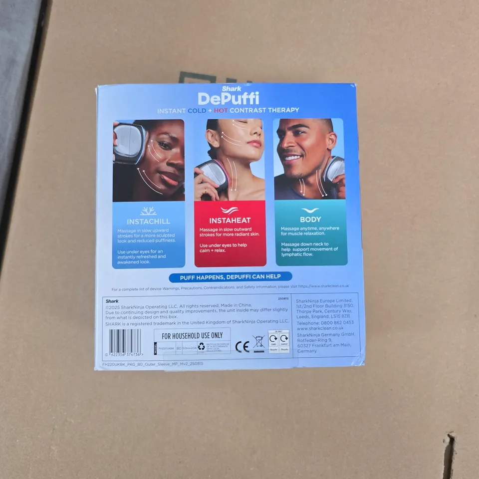 SHARK DEPUFFI INSTANT COLD + HOT CONTRAST THERAPY TOOL – FACIAL SKIN CARE DEVICE