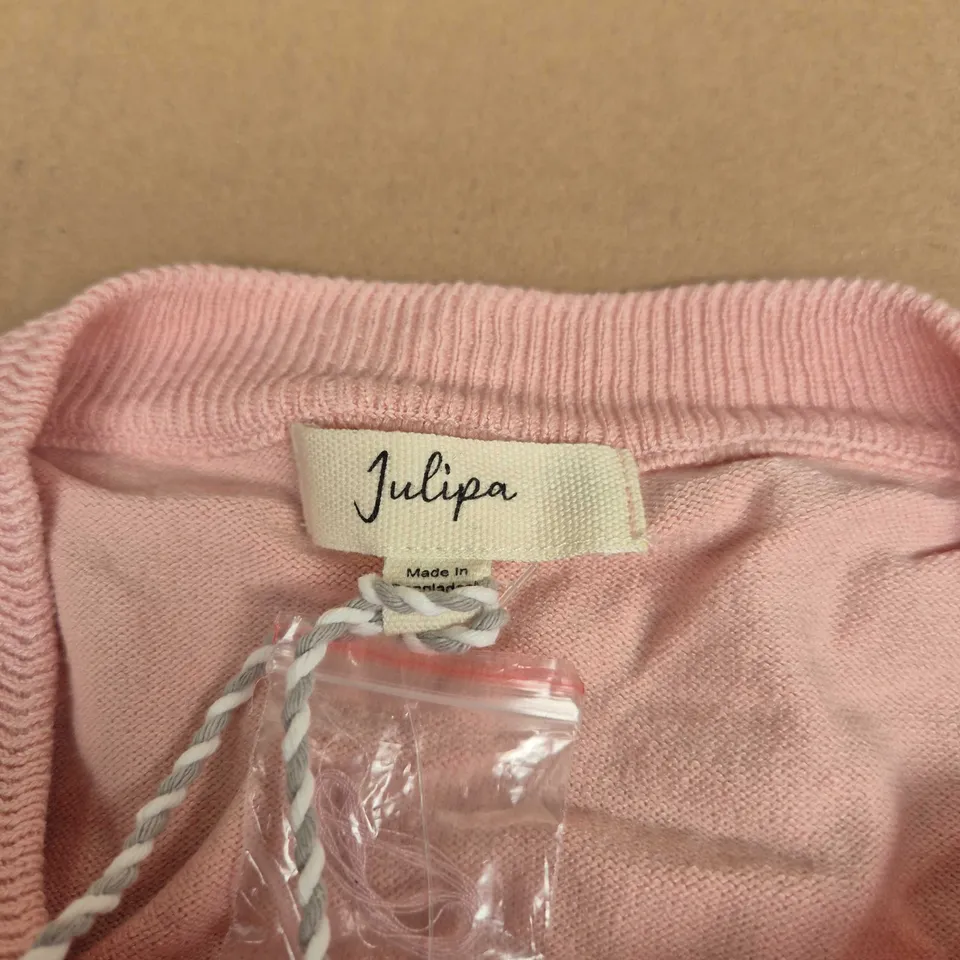 JULIPA PINK CARDIGAN, WOMEN'S, BUTTON FRONT, UK 12/14 (EU 40/42)