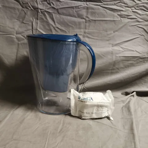 BRITA WATER FILTER PITCHER – BLUE WITH LID (CARTRIDGE INCLUDED)