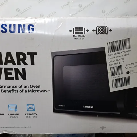 BOXED SAMSUNG MC28H5013ASEU FREESTANDING SMART OVEN