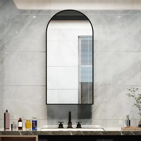 BOXED AISHWARYA 40MM W × 80MM H FRAMED MEDICINE CABINET MIRROR 
