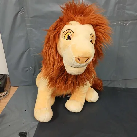 SIMBA DISNEY STORE PLUSH TOY - BEIGE BODY WITH ORANGE MANE (AUTHENTIC DISNEY STORE)