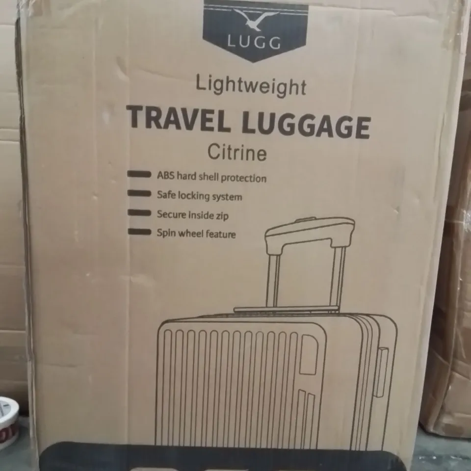 BOXED LUGG LIGHTWEIGHT TRAVEL LUGGAGE CITRINE 