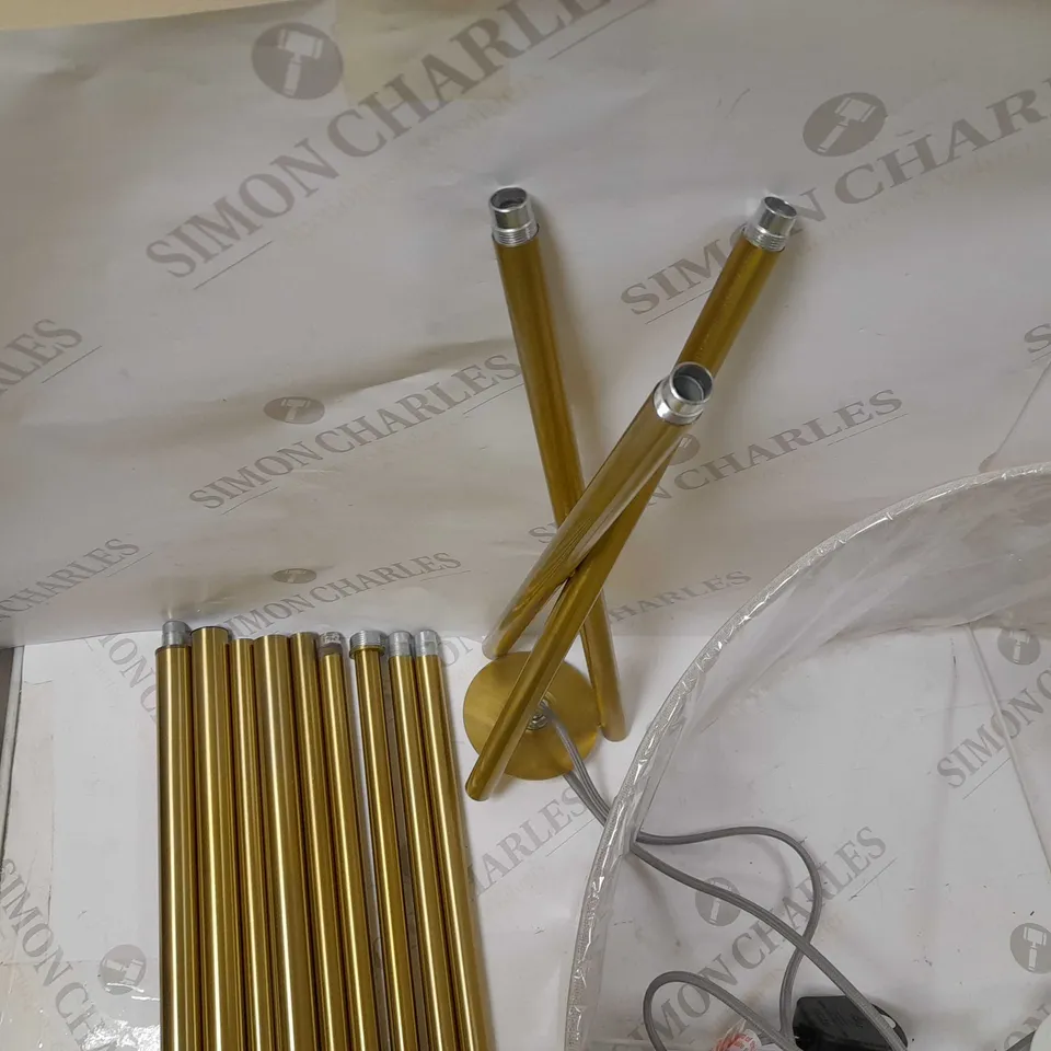 CROSSMARK TRIPOD FLOOR LAMP-BRASS