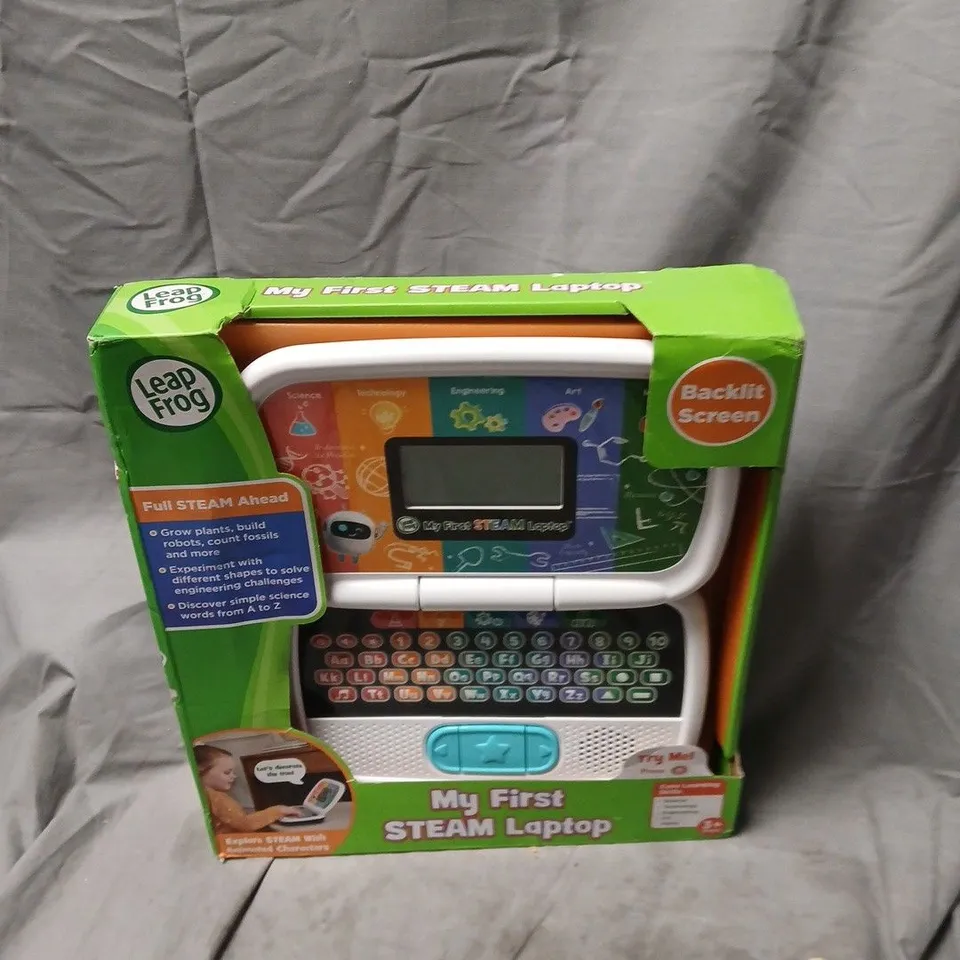 LEAPFROG MY FIRST STEAM LAPTOP – EDUCATIONAL TOY LAPTOP (BOXED)