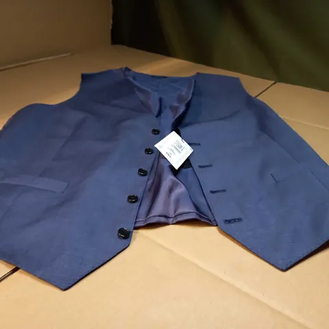AUTOGRAPH TAILORED BLUE SUIT WAIST COAT - SIZE CHEST 46"